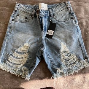 One Teaspoon Steve long boyfriend shorts